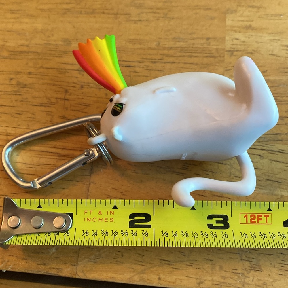 Exploding Kitten Backpack Charm Keychain | Rainbow Ralphing Cat - Picture 8 of 8